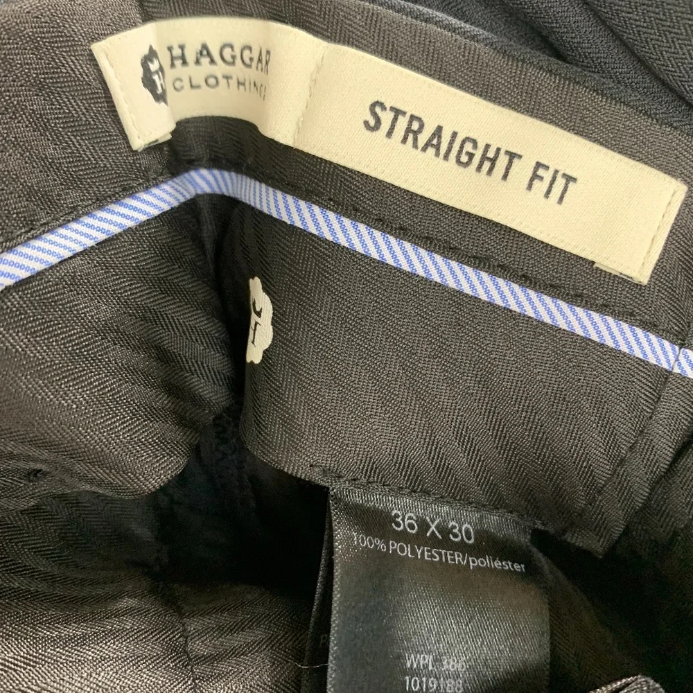 Haggar mens pants 36 straight‎ fit trousers slacks